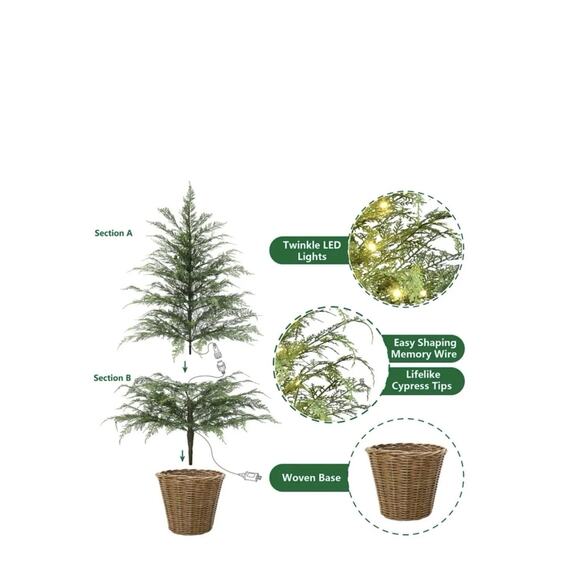 VIRAL NWT NIB My Texas House 4’ Lighted Christmas Tree Walmart Lighted Tree - Picture 3 of 5